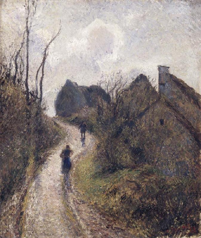 Camille Pissarro Steep road at Osny China oil painting art
